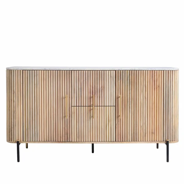Buffet moderne en marbre et bois MASSA