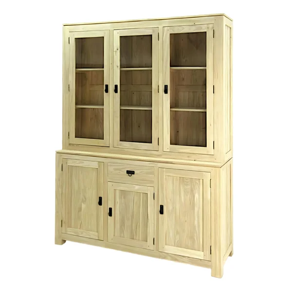 Buffet vaisselier bois massif HELENA