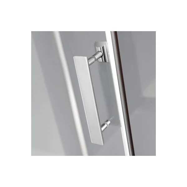 Cabine de douche rectangulaire chromé GoodHome Beloya 80 x 120 cm