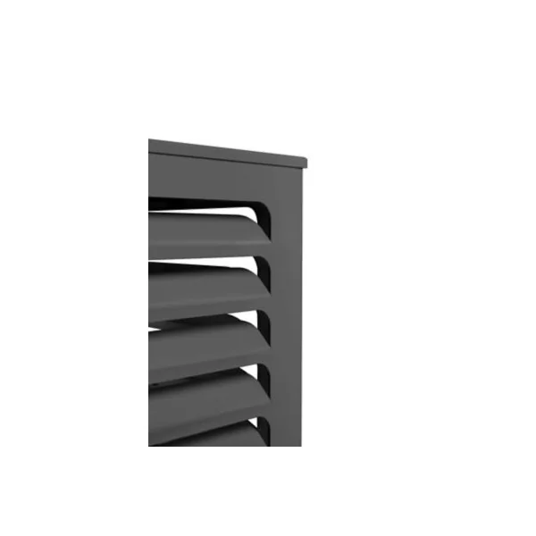 Cache-climatiseur Horizon anthracite 90 x 70 cm