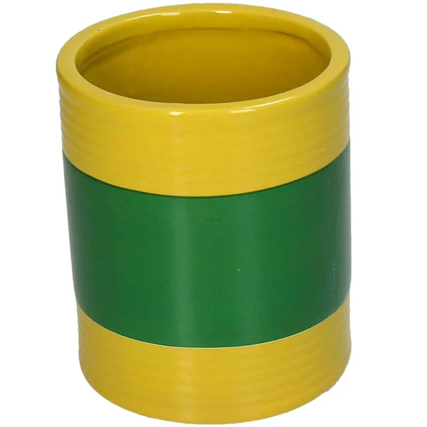 Cache-pot en faïence multicolore d11cm