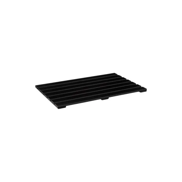 Caillebotis de salle de bains L.53 x l.35.5 cm 5Five gamme Natureo coloris noir