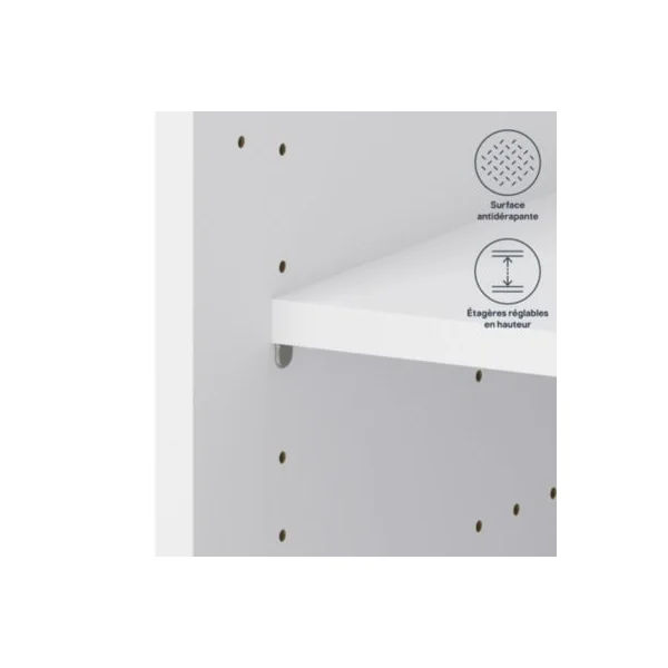 Caisson bas de cuisine blanc L. 80 cm Caraway Innovo GoodHome