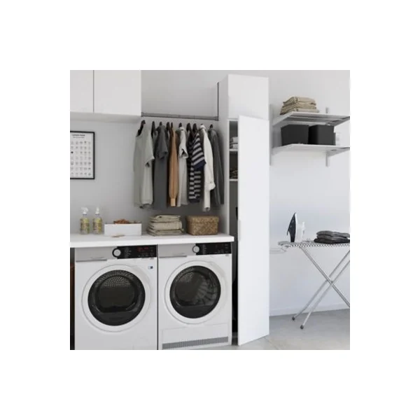 Caisson blanc GoodHome Atomia H. 187,5 x L. 37,5 x P. 45 cm