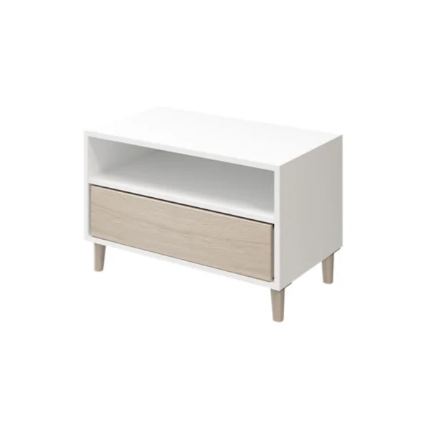 Caisson blanc GoodHome Atomia H. 37,5 x L. 75 x P. 45 cm