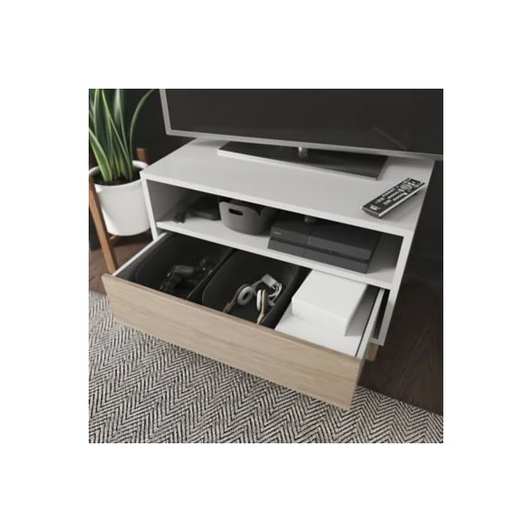 Caisson blanc GoodHome Atomia H. 37,5 x L. 75 x P. 45 cm