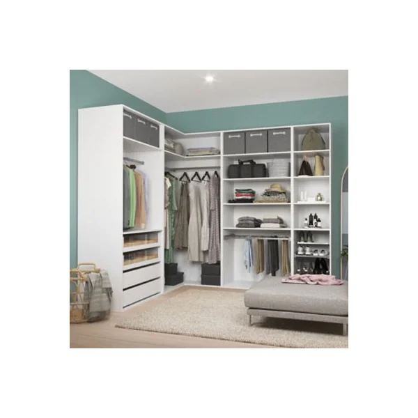 Caisson d'angle blanc GoodHome GoodHome Atomia H. 225 x L. 31 x P. 58 cm