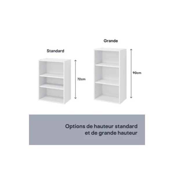 Caisson haut de cuisine Caraway GoodHome blanc H. 72 cm x L. 60 cm