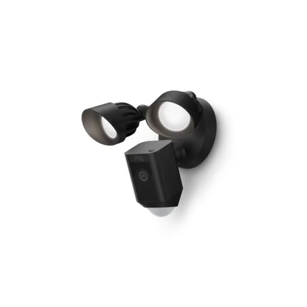 Camera de vidéosurveillance extérieure Ring Floodlight Cam Wired Plus noir