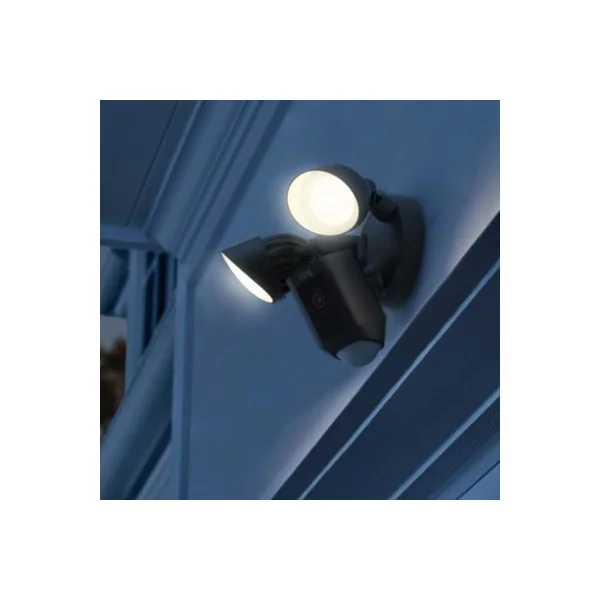 Camera de vidéosurveillance extérieure Ring Floodlight Cam Wired Plus noir