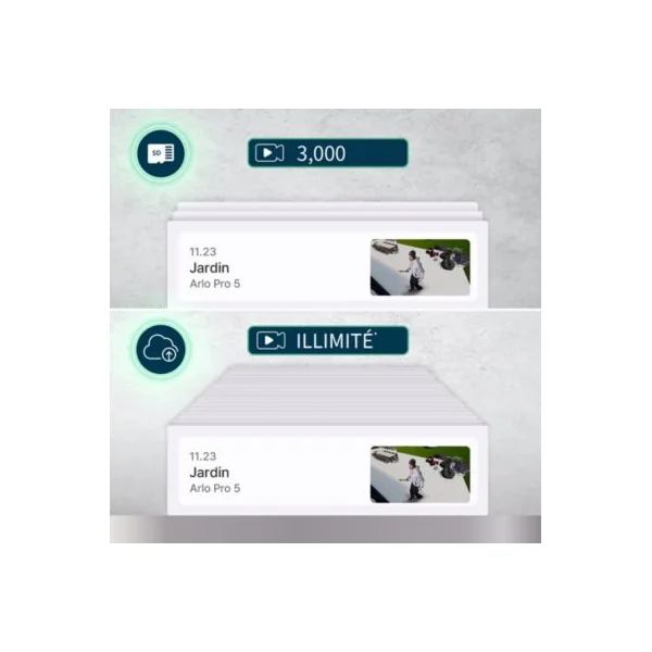 Caméra de vidéosurveillance sans fil Arlo Pro 5 Spotlight, lot de 2