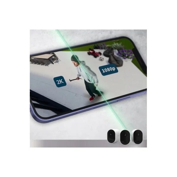 Caméra de vidéosurveillance sans fil Arlo Pro 5 Spotlight, lot de 2