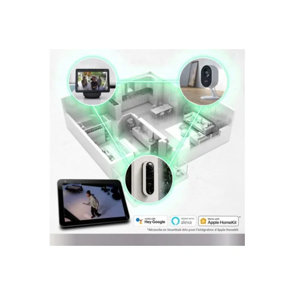 Caméra de vidéosurveillance sans fil Arlo Pro 5 Spotlight, lot de 2