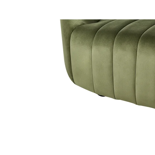 Canapé 3 places MALUNG Velours Vert foncé