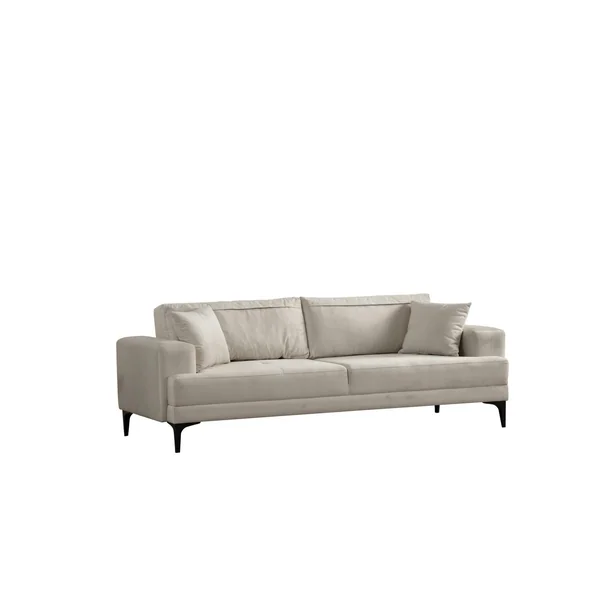 Canapé 3 places écru avec couchage d’appoint JACA