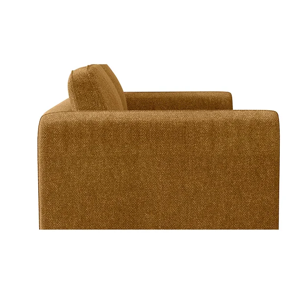 Canapé convertible 2 places Gustave - Tissu Velouté Epais - Storm Ocre