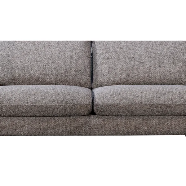 Canapé convertible 3 places Axel - Tissu Velouté Epais - Storm Beige