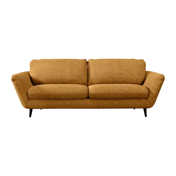 Canapé convertible 3 places Axel - Tissu Velouté Epais - Storm Ocre