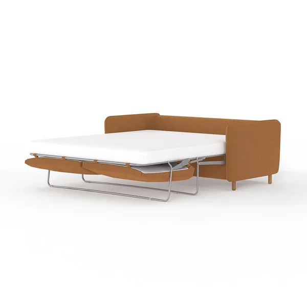 Canapé convertible 3 places Bultex Gustave - Velours Vintage - Adore Gold
