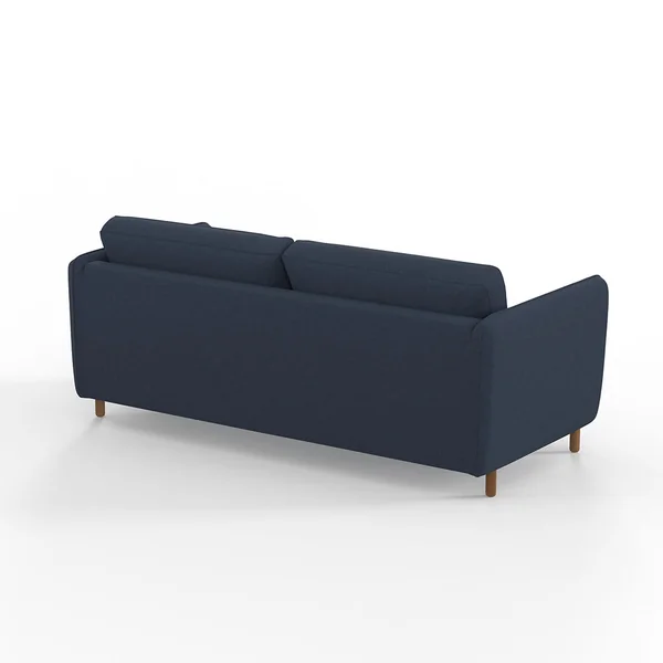 Canapé convertible 4 places Bultex Gustave - Velours Texturé - Dany Bleu grisé