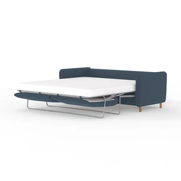 Canapé convertible 4 places Bultex Gustave - Velours Vintage - Adore Pétrole