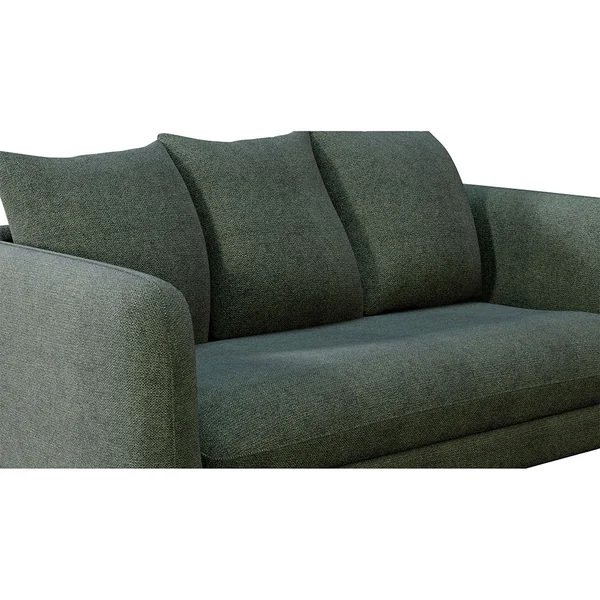 Canapé convertible bultex 2 places Basile - Tissu Texturé - Crown Winter Moss