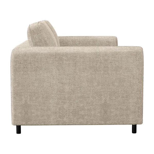Canapé convertible bultex 2 places Gustave - Tissu Chenille - Perfect Harmony Ecru