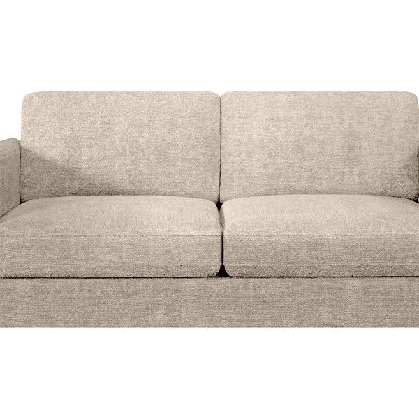 Canapé convertible bultex 2 places Gustave - Tissu Chenille - Perfect Harmony Ecru