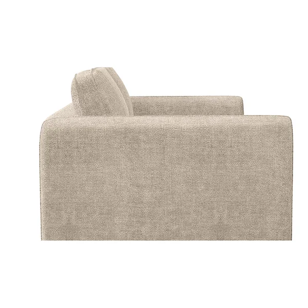 Canapé convertible bultex 2 places Gustave - Tissu Chenille - Perfect Harmony Ecru