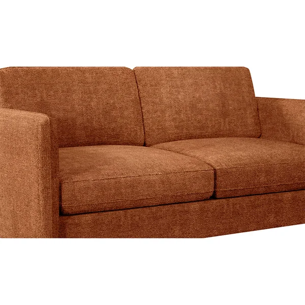 Canapé convertible bultex 2 places Gustave - Tissu Chenille - Perfect Harmony Ecureuil
