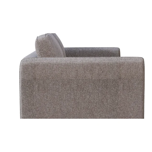 Canapé convertible bultex 2 places Gustave - Tissu Velouté Epais - Storm Beige