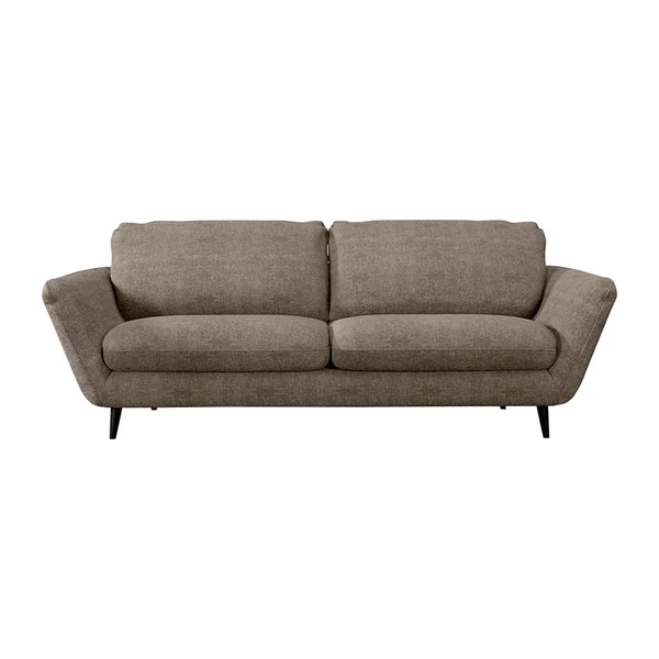 Canapé convertible Bultex 3 places Axel - Tissu Chenille - Perfect Harmony Taupe