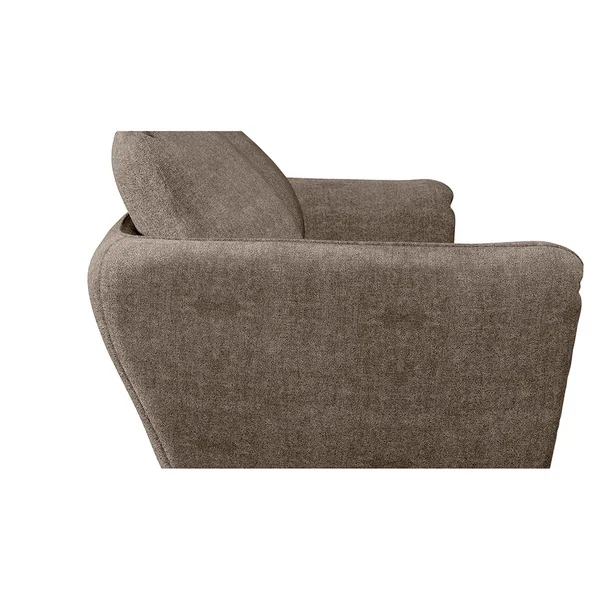 Canapé convertible Bultex 3 places Axel - Tissu Chenille - Perfect Harmony Taupe