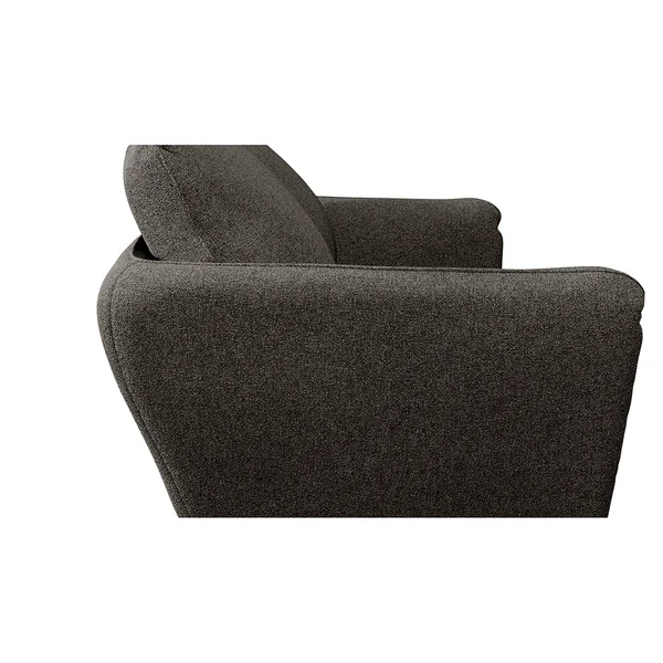 Canapé convertible Bultex 3 places Axel - Tissu Texturé - Jazz Gris Graphite