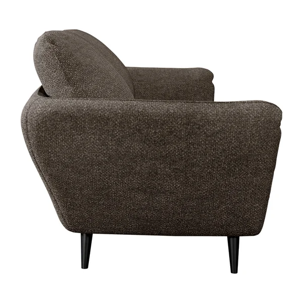 Canapé convertible bultex 3 places Axel - Tissu Velouté Epais - Storm Gris