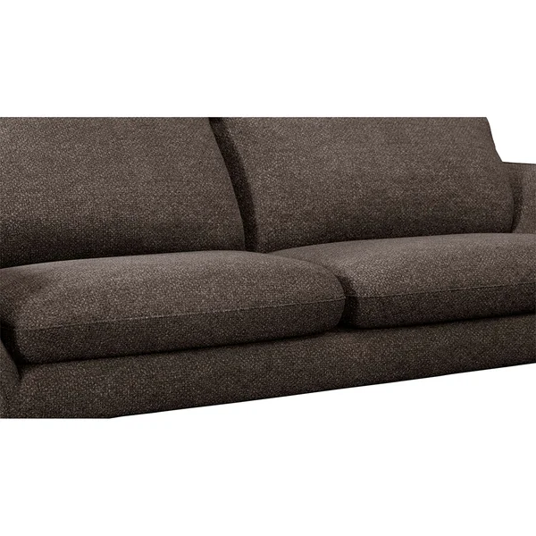 Canapé convertible bultex 3 places Axel - Tissu Velouté Epais - Storm Gris