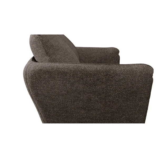 Canapé convertible bultex 3 places Axel - Tissu Velouté Epais - Storm Gris
