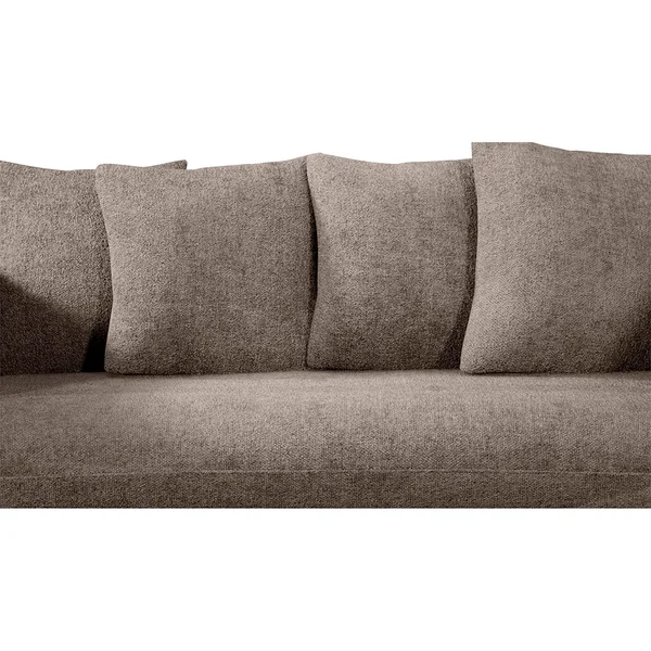 Canapé convertible Bultex 3 places Basile - Tissu Chenille - Perfect Harmony Taupe