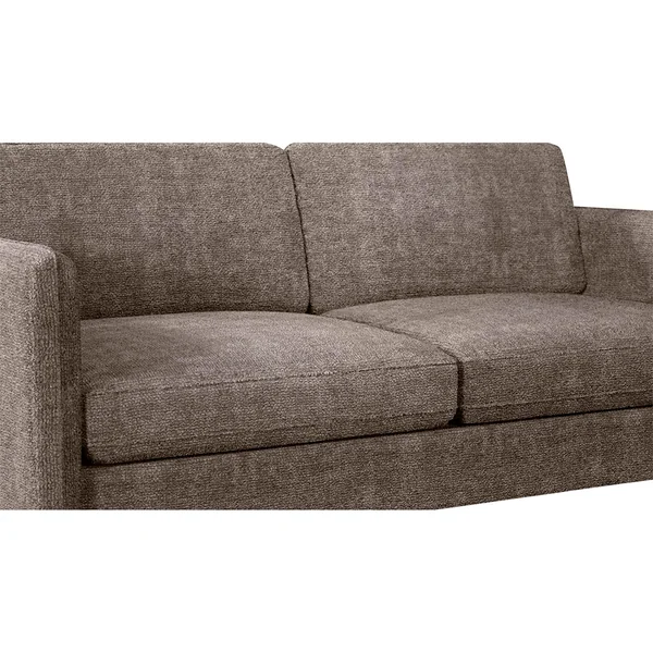 Canapé convertible bultex 3 places Gustave - Tissu Chenille - Perfect Harmony Taupe