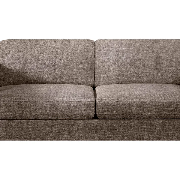 Canapé convertible bultex 3 places Gustave - Tissu Chenille - Perfect Harmony Taupe