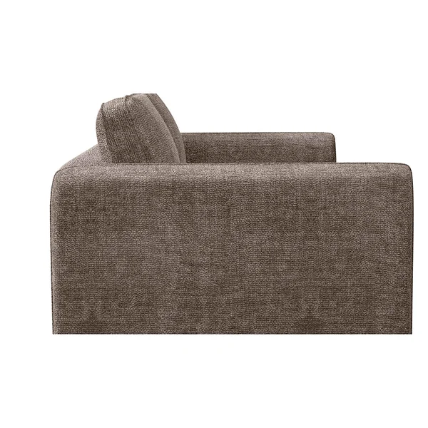 Canapé convertible bultex 3 places Gustave - Tissu Chenille - Perfect Harmony Taupe
