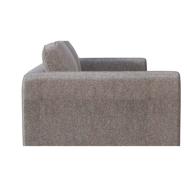 Canapé convertible bultex 3 places Gustave - Tissu Velouté Epais - Storm Beige