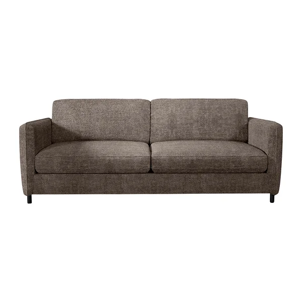 Canapé convertible bultex 4 places Gustave - Tissu Chenille - Perfect Harmony Taupe