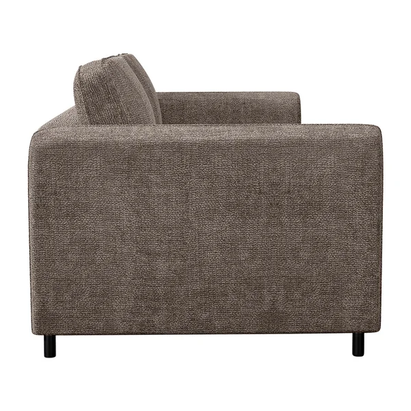 Canapé convertible bultex 4 places Gustave - Tissu Chenille - Perfect Harmony Taupe