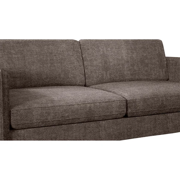Canapé convertible bultex 4 places Gustave - Tissu Chenille - Perfect Harmony Taupe