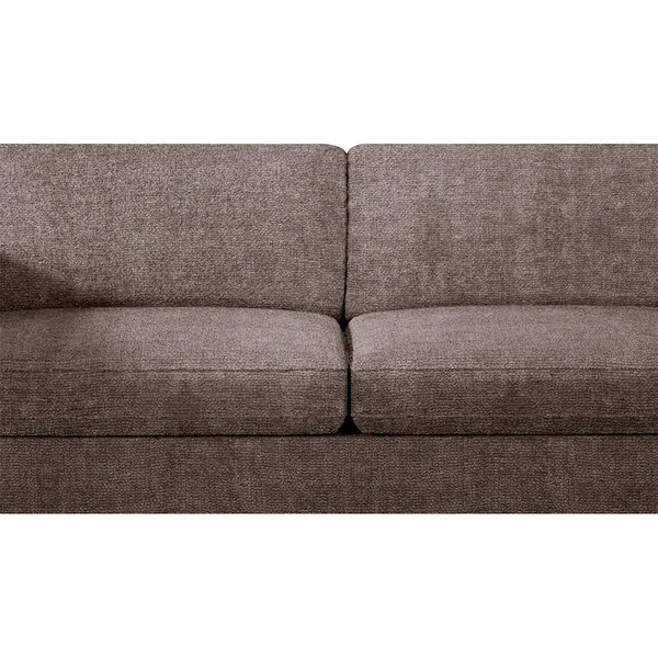 Canapé convertible bultex 4 places Gustave - Tissu Chenille - Perfect Harmony Taupe