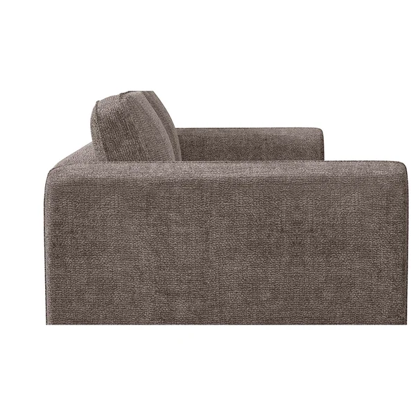 Canapé convertible bultex 4 places Gustave - Tissu Chenille - Perfect Harmony Taupe