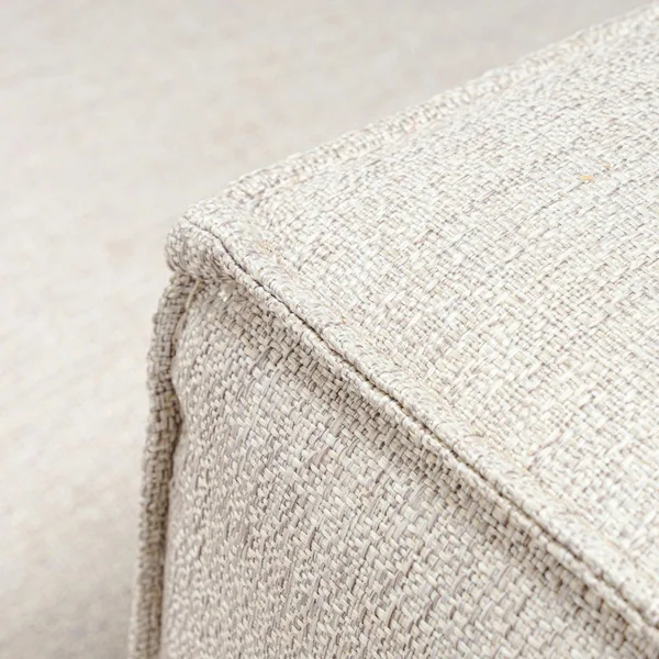 Canapé d'angle modulable écru - tissu lin OSTUNI