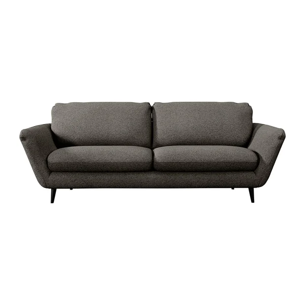 Canapé fixe 3 places Axel - Tissu Texturé - Jazz Gris Graphite