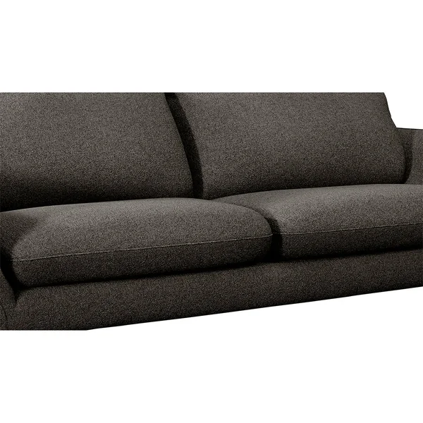 Canapé fixe 3 places Axel - Tissu Texturé - Jazz Gris Graphite
